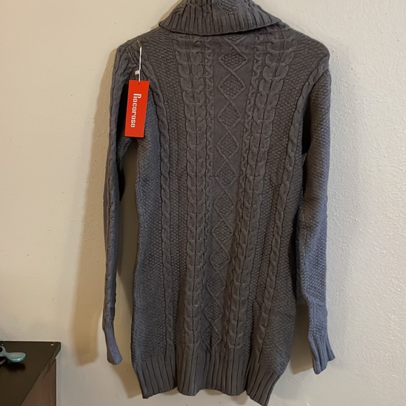 Rocorose Women's Turtleneck Sweater Long Sleeve Slim Fit Solid Pullovers New Tag - Picture 5 of 10